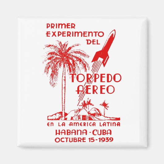 1939 Cuban Rocket Mail Magneet (Voorkant)