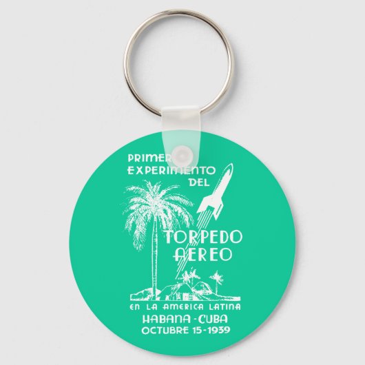 1939 Cuban Rocket Mail Sleutelhanger (Voorkant)