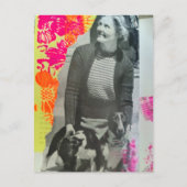 1939 Dames Met Twee Honden Collage Briefkaart (Voorkant)