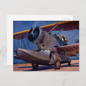 1939 Grumman F-2 vliegtuig Briefkaart (Voorkant / Achterkant)