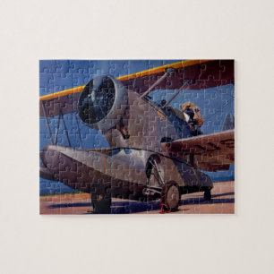 1939 Grumman F-2 vliegtuig Legpuzzel