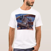 1939 Grumman F-2 vliegtuig T-shirt (Voorkant)