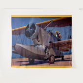 1939 Grumman F-2 vliegtuig Wandkleed (Voorkant (horizontaal))