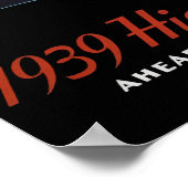 1939 HIAWATHA GESTROOMLIJNDE TREIN POSTER (Hoek)