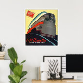 1939 Hiawatha Locomotief Poster (Thuiskantoor)