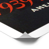 1939 Hiawatha Locomotief Poster (Hoek)