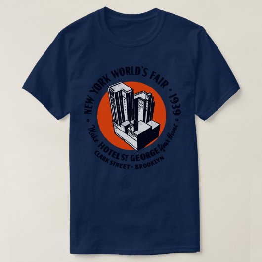 1939 Hotel St George Brooklyn, Verenigde Staten T-shirt (Design voorkant)
