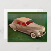 1939 Lincoln Zephyr Briefkaart (Voorkant / Achterkant)