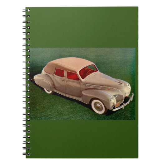 1939 Lincoln Zephyr Notitieboek (Voorkant)