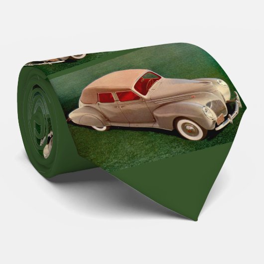 1939 Lincoln Zephyr print Stropdas (Opgerold)