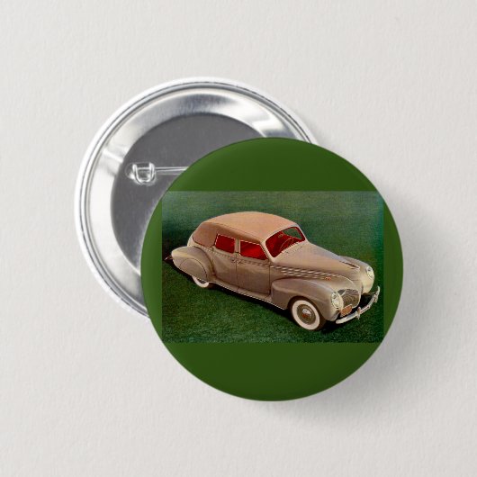1939 Lincoln Zephyr Ronde Button 5,7 Cm (Voorkant /achterkant)