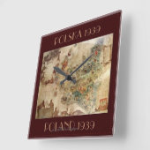 1939 MAP OF POLAND VIERKANTE KLOK (Hoek)