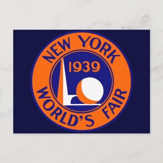 1939 New York World's Fair Briefkaart (Voorkant)