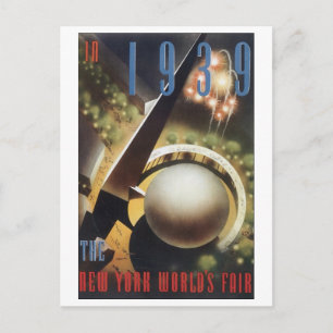 1939 New York World's Fair Briefkaart