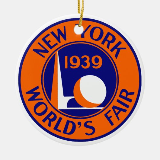 1939 New York World's Fair Keramisch Ornament (Voorkant)