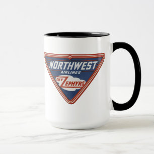 1939 Northwest Airlines "Sky Zephyrs" Coffee Mok