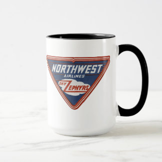 1939 Northwest Airlines "Sky Zephyrs" Coffee Mok