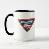 1939 Northwest Airlines "Sky Zephyrs" Coffee Mok (Links)