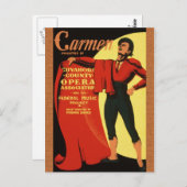 1939 Opera: Carmen Briefkaart (Voorkant / Achterkant)