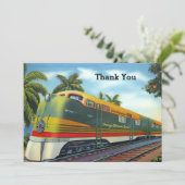  1939 Oranje Blossom Special Florida Train Bedankkaart (Staand voorkant)