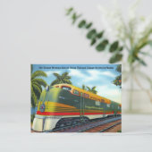  1939 Oranje Blossom Special Florida Train Briefkaart (Staand voorkant)