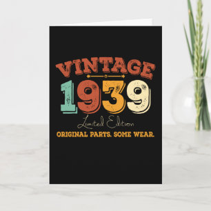  1939 Originele Delen Funny Birthday Gift Kaart