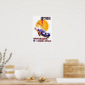 1939 Parijs 12-uurs  races Poster (Keuken)