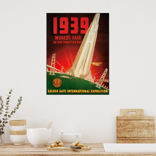 1939 San Fransisco Worlds Fair Poster (Keuken)