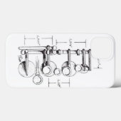 1939 Selmer Paris Balanced Action Saxophone Case-Mate iPhone Case (Achterkant (horizontaal))