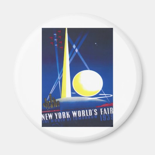1939 Wereldtentoonstelling van New York Magneet (Voorkant)