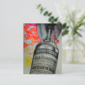 1939 Whisky Mixed Media Collage Briefkaart (Staand voorkant)