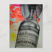 1939 Whisky Mixed Media Collage Briefkaart (Voorkant)