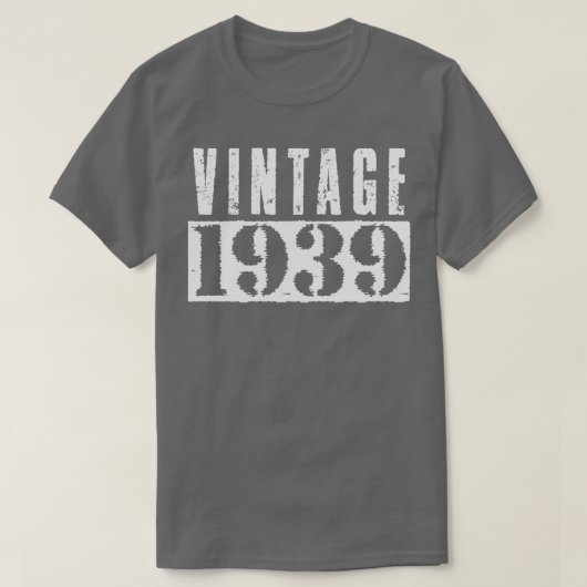  1939  Wit Tekst T-shirt (Design voorkant)