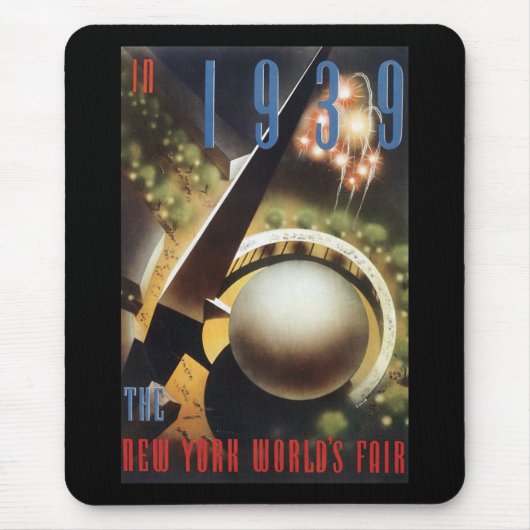  1939 World's Fair New York City Mousepad Muismat (Voorkant)