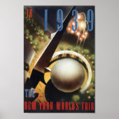  1939 World's Fair Poster of Print (Voorkant)
