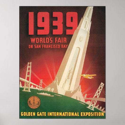 1939 World's Fair San Francisco Bay Poster (Voorkant)