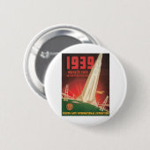 1939 World's Fair San Francisco Bay Ronde Button 5,7 Cm (Voorkant /achterkant)