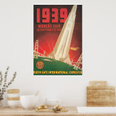 1939 World's Fair San Francisco Travel Poster (Keuken)