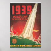 1939 World's Fair San Francisco Travel Poster (Voorkant)