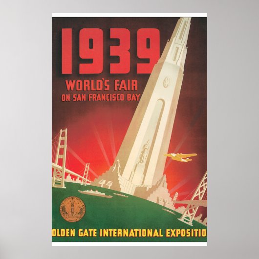1939 World's Fair San Francisco Travel Poster (Voorkant)