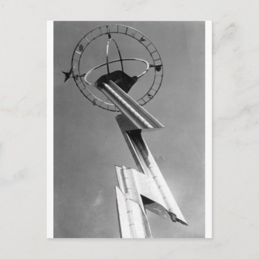 1939 World's Fair Tower New York Briefkaart (Voorkant)