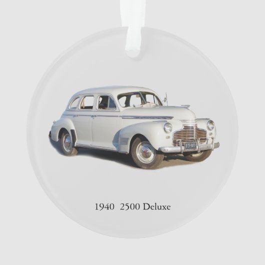 1940 2500 Deluxe-acrylsiermiddel Ornament (achterkant)