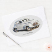 1940 2500 Schrappingssticker Ovale Sticker (Envelop)