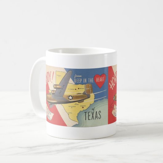 1940 Bevrijder van Deep In The Heart of Texas Koffiemok (Voorkant links)