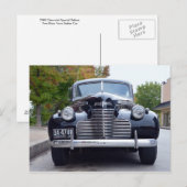 1940 Black Sedan met twee poorten Briefkaart (Voorkant / Achterkant)