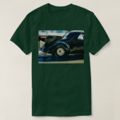 1940 Black Willys Coupe Drag Car T-shirt (Design voorkant)