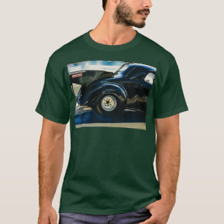 1940 Black Willys Coupe Drag Car T-shirt