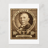 1940 Booker T. Washington Stamp Briefkaart (Voorkant)