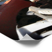 1940 Buick & F-86 Saber overvlucht - junkyard art Poster (Hoek)