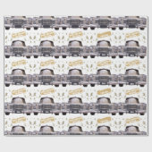 1940 Cadillac Verjaardag Milestone gepersonaliseer Cadeaupapier (Vlak)